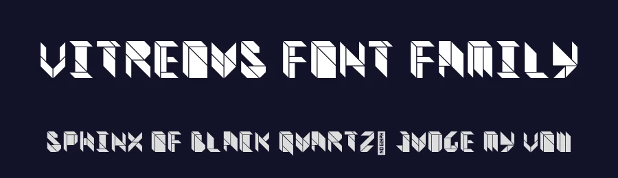 Vitreous Font Family by elliotth44 — Display Font — thumbnail 2