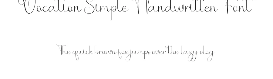 Vocation Simple Handwritten Font by freshtypeink — Script Handwritten Font