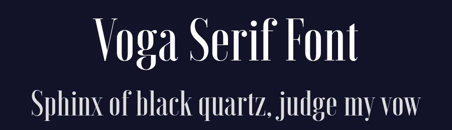 Voga Serif Font by Charles Daoud — Serif Font — thumbnail 2