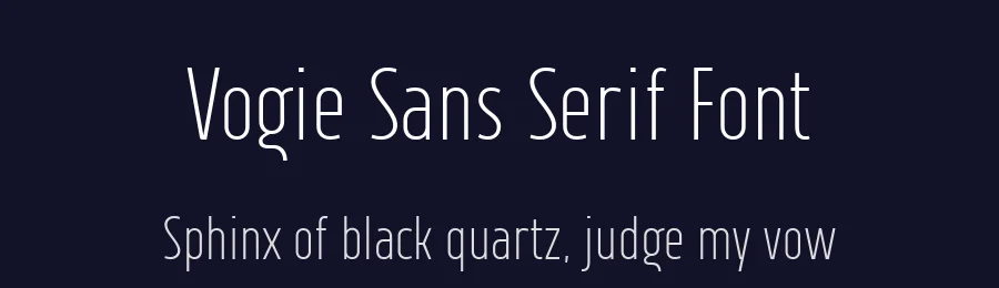 Vogie Sans Serif Font by 38.lineart — Sans Serif Font — thumbnail 2