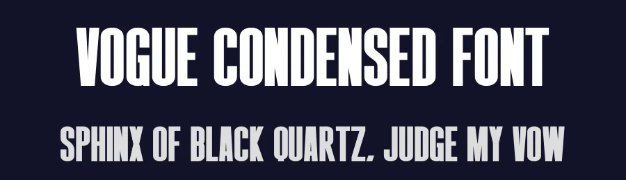 Vogue Condensed Font by Craftedtype — Decorative Font — thumbnail 2