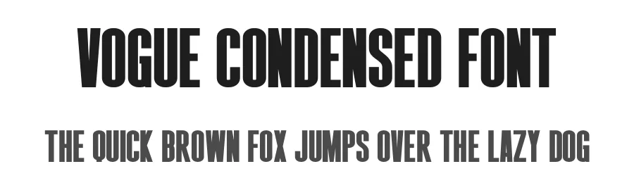 Vogue Condensed Font by Craftedtype — Decorative Font