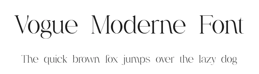Vogue Moderne Font by UICreative — Serif Font