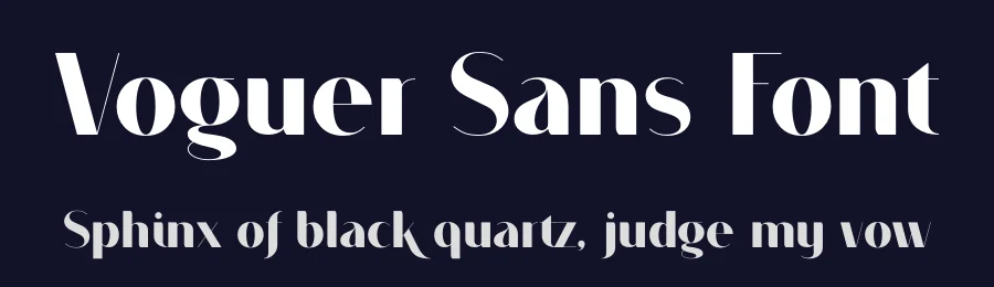 Voguer Sans Font by NREY — Sans Serif Font — thumbnail 2