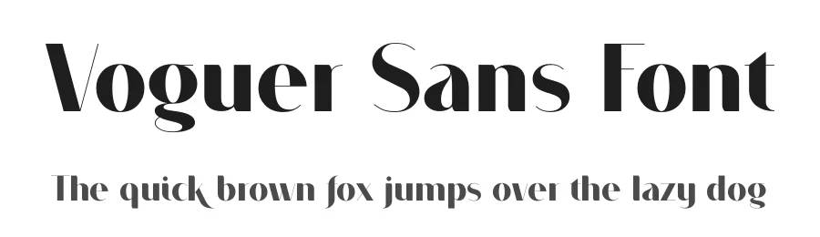 Voguer Sans Font by NREY — Sans Serif Font