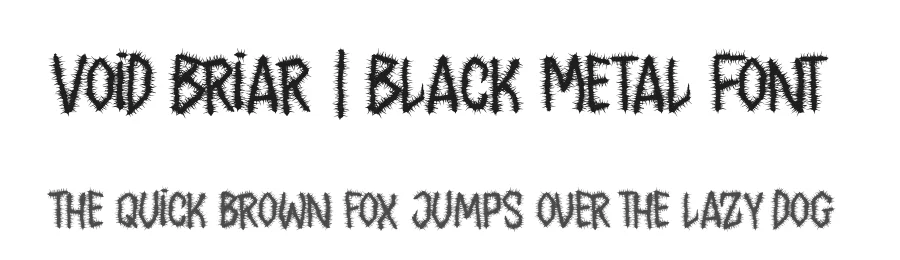 Void Briar | Black Metal Font by Denustudios — Blackletter Font