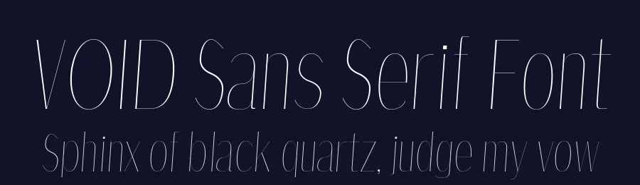 VOID Sans Serif Font by Haruki Tominaga — Sans Serif Font — thumbnail 2