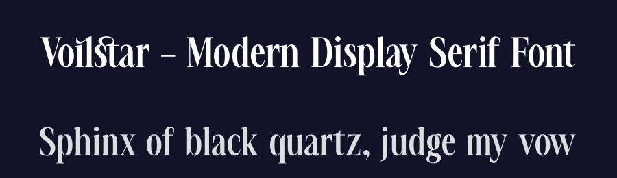 Voilstar – Modern Display Serif Font by timelesstype.co — Serif Font — thumbnail 2