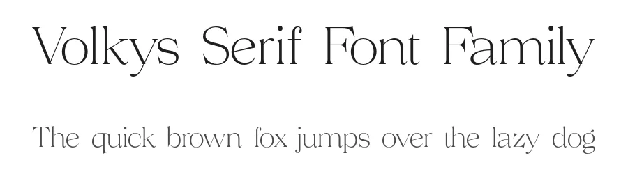 Volkys Serif Font Family by Propertype — Serif Font