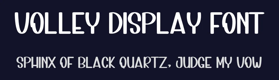Volley Display Font by inermediaSTUDIO — Display Font — thumbnail 2