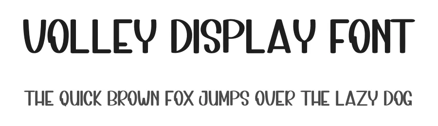 Volley Display Font by inermediaSTUDIO — Display Font