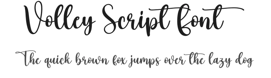 Volley Script Font by creativeletter — Script Handwritten Font