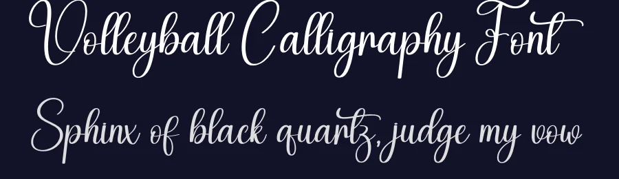 Volleyball Calligraphy Font by creativeletter — Script Handwritten Font — thumbnail 2
