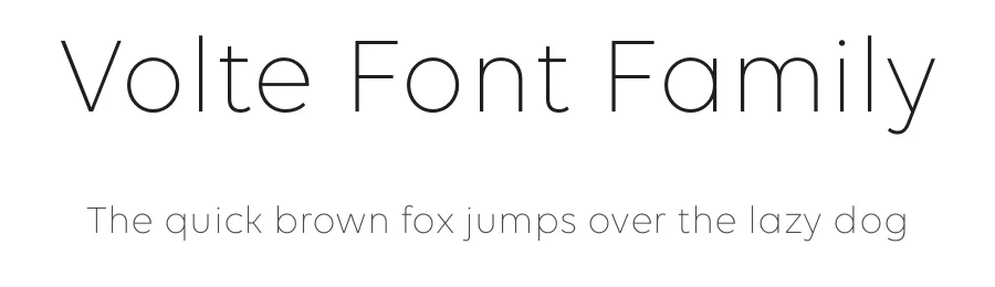 Volte Font Family by Indian Type Foundry — Sans Serif Font
