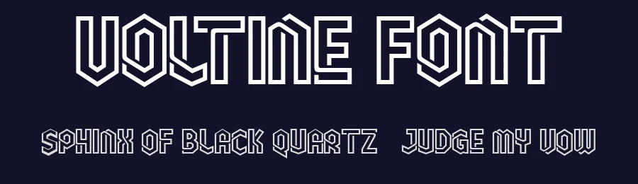Voltine Font by Flawless And Co — Display Font — thumbnail 2