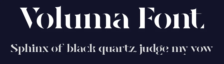 Voluma Font by Pekotype — Display Font — thumbnail 2
