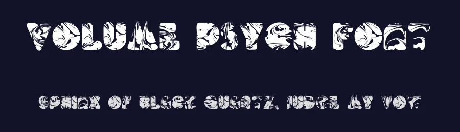 Volume Psych Font by Escaphandro — Display Font — thumbnail 2