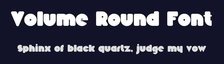 Volume Round Font by Rafael Nascimento — Display Font — thumbnail 2