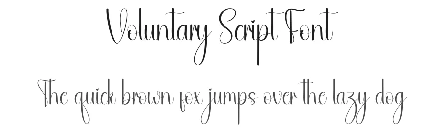 Voluntary Script Font by andikastudio ā Script Handwritten Font