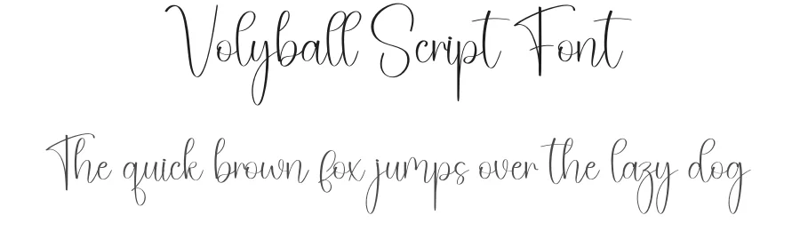 Volyball Script Font by creativeletter — Script Handwritten Font