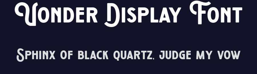 Vonder Display Font by zarmatype — Decorative Font — thumbnail 2