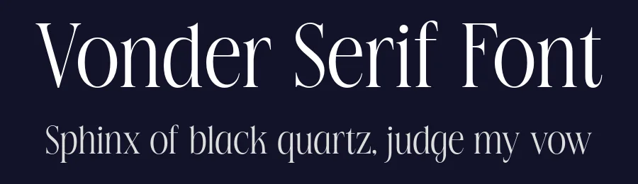 Vonder Serif Font by Vampstudio — Serif Font — thumbnail 2