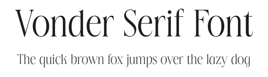 Vonder Serif Font by Vampstudio — Serif Font