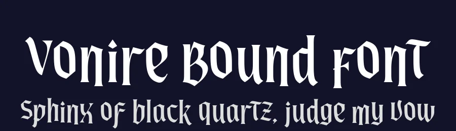 Vonire Bound Font by alit design — Blackletter Font — thumbnail 2