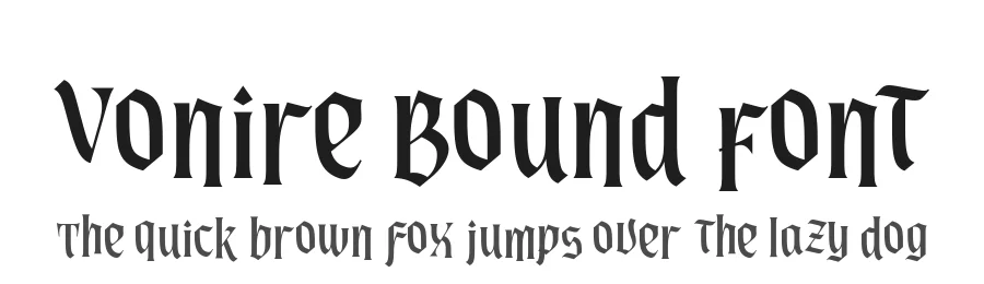 Vonire Bound Font by alit design — Blackletter Font