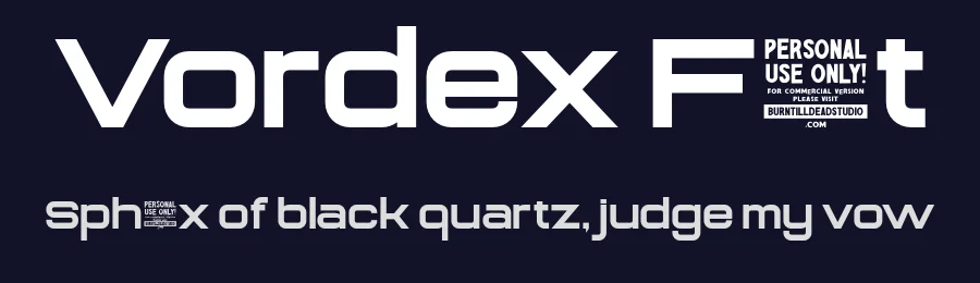 Vordex Font by burntilldead — Display Font — thumbnail 2