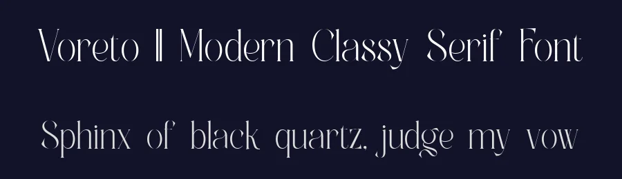 Voreto || Modern Classy Serif Font by ErmediaStudio — Display Font — thumbnail 2