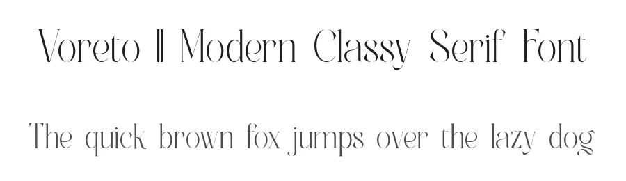 Voreto || Modern Classy Serif Font by ErmediaStudio — Display Font