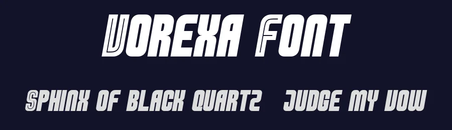 Vorexa Font by Flawless And Co — Display Font — thumbnail 2