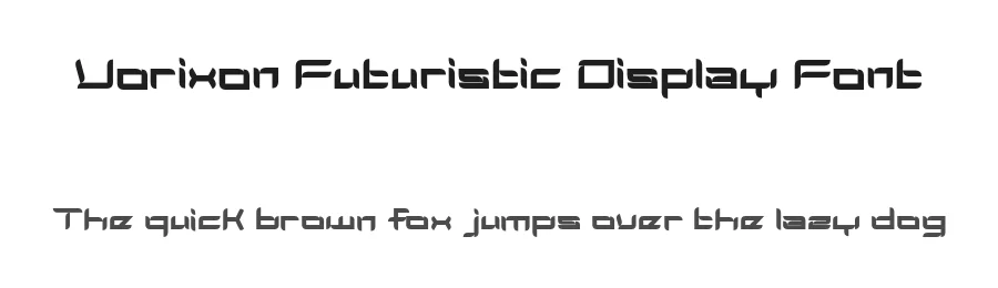 Vorixon Futuristic Display Font by Mei Suseno — Decorative Font