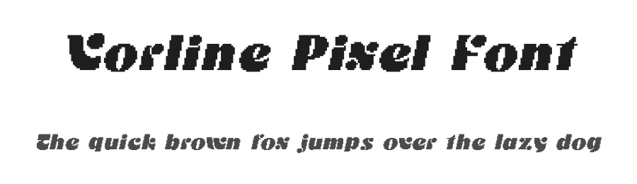 Vorline Pixel Font by craftsupplyco — Display Font