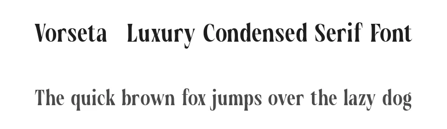 Vorseta – Luxury Condensed Serif Font by Say Studio — Display Font
