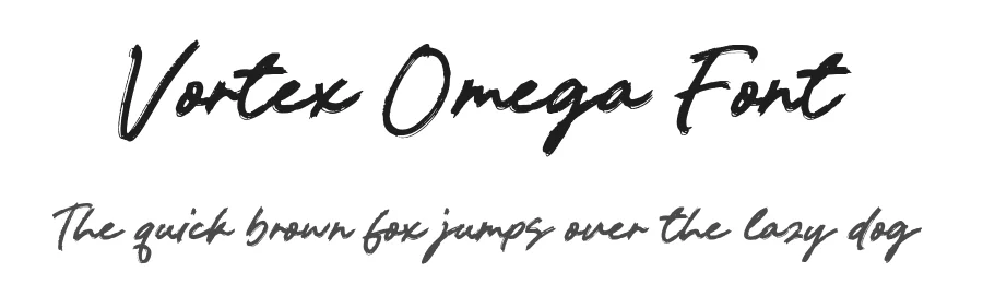 Vortex Omega Font by Timur type — Script Handwritten Font