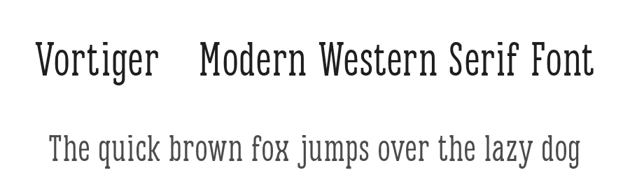 Vortiger – Modern Western Serif Font by roomspace.cl — Display Font
