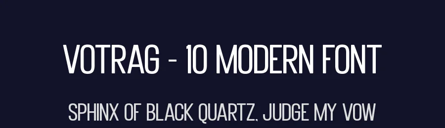 Votrag – 10 Modern Font by PutraCetol Studio — Display Font — thumbnail 2