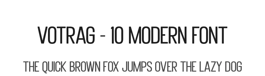 Votrag – 10 Modern Font by PutraCetol Studio — Display Font
