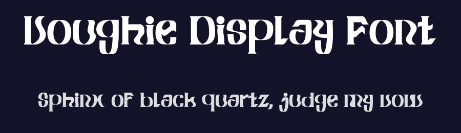 Voughie Display Font by Dhabee — Decorative Font — thumbnail 2