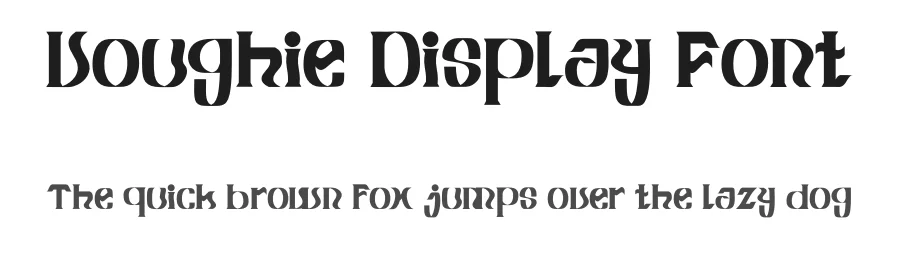 Voughie Display Font by Dhabee — Decorative Font
