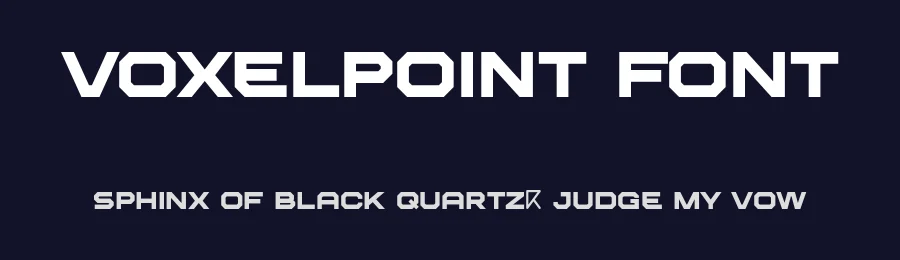 Voxelpoint Font by RidaType — Display Font — thumbnail 2