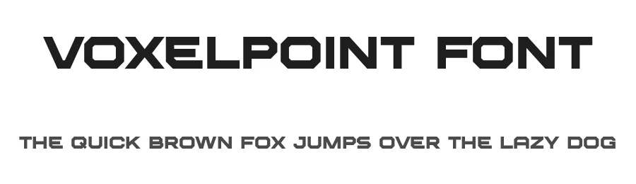 Voxelpoint Font by RidaType — Display Font