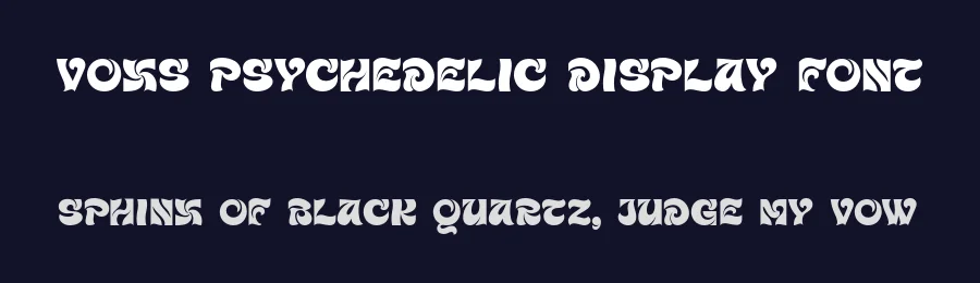 Voxs Psychedelic Display Font by Bellinghamtype Foundry — Decorative Font — thumbnail 2