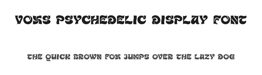 Voxs Psychedelic Display Font by Bellinghamtype Foundry — Decorative Font