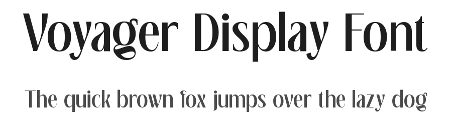 Voyager Display Font by Neotype Foundry β Sans Serif Font
