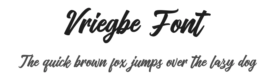 Vriegbe Font by tebaltipiss — Script Handwritten Font
