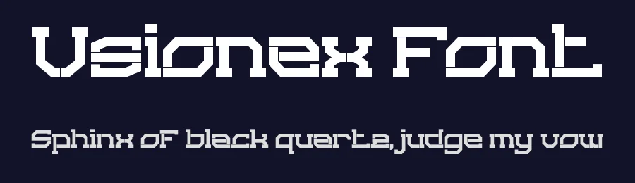 Vsionex Font by Aksapix_Type — Display Font — thumbnail 2