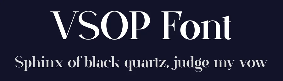 VSOP Font by vpcreativeshop — Serif Font — thumbnail 2
